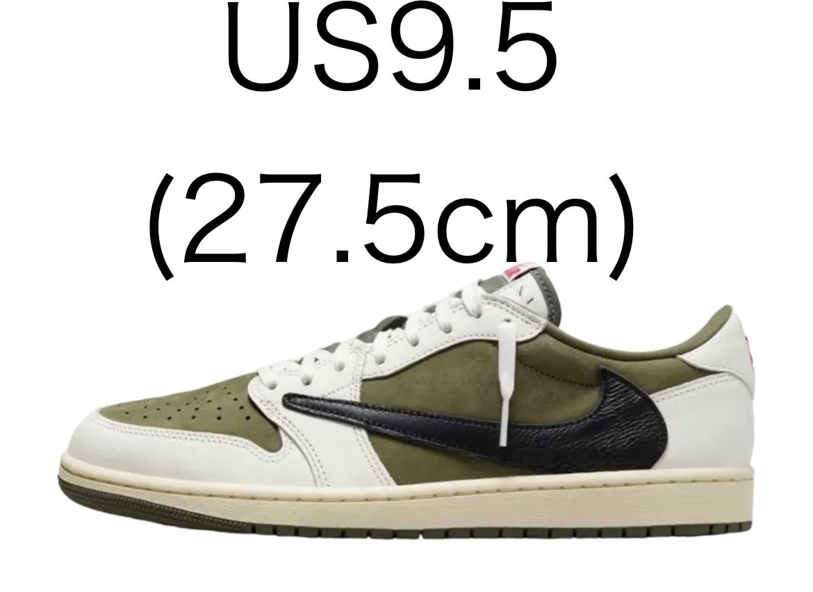 トラヴィススコット × ナイキ エアジョーダン1 ロー OG SP "リバースオリーブ"