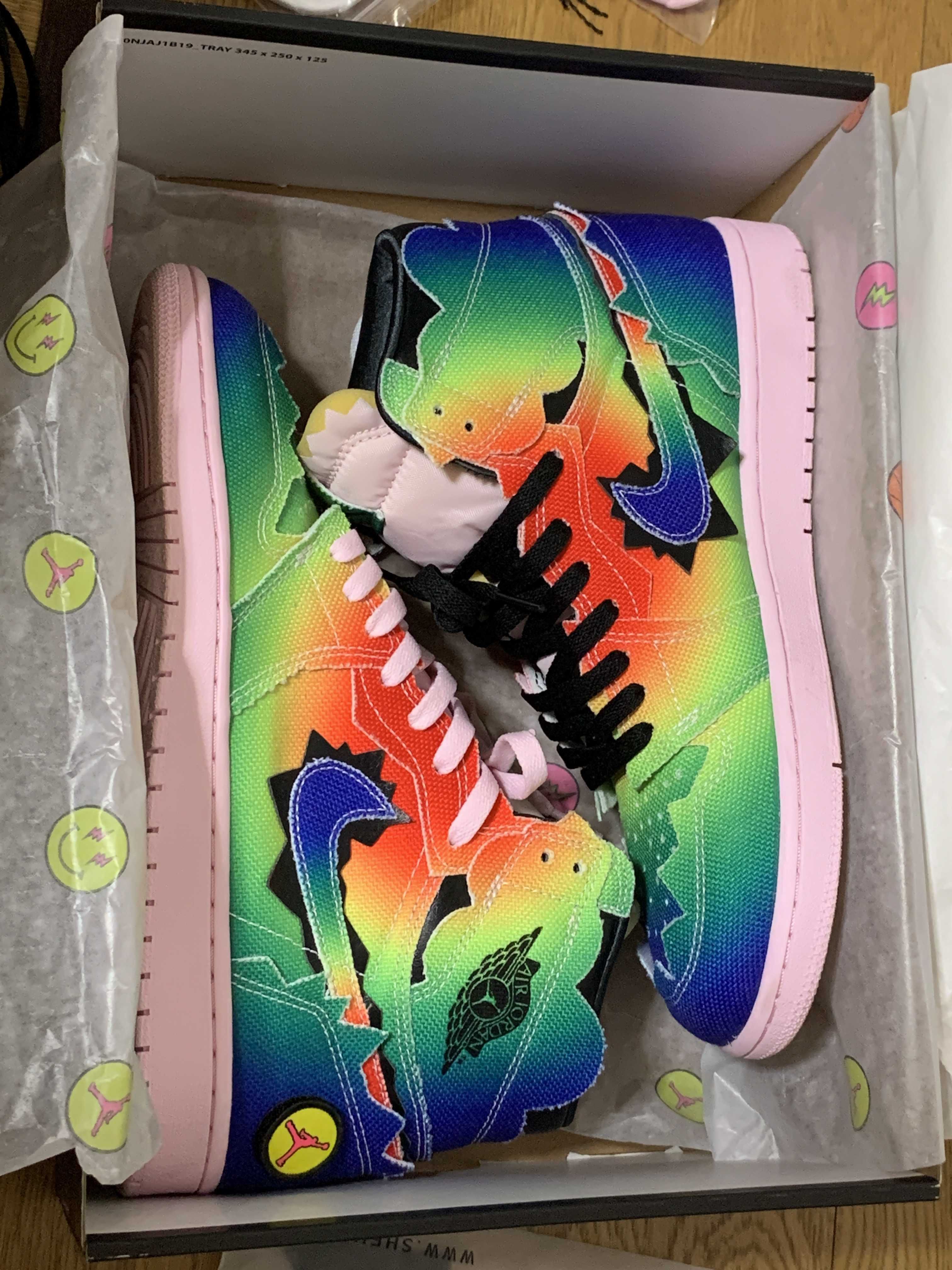 J Balvin × Nike Air Jordan 1 High OG "Rainbow"