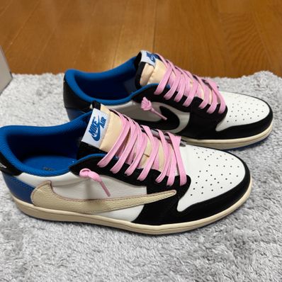 Travis Scott × fragment design × Nike Air Jordan 1 Low OG SP "Military Blue"
