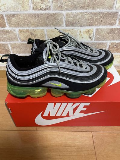 Nike Air Vapormax '97 "Black/Volt-Metallic Silver"