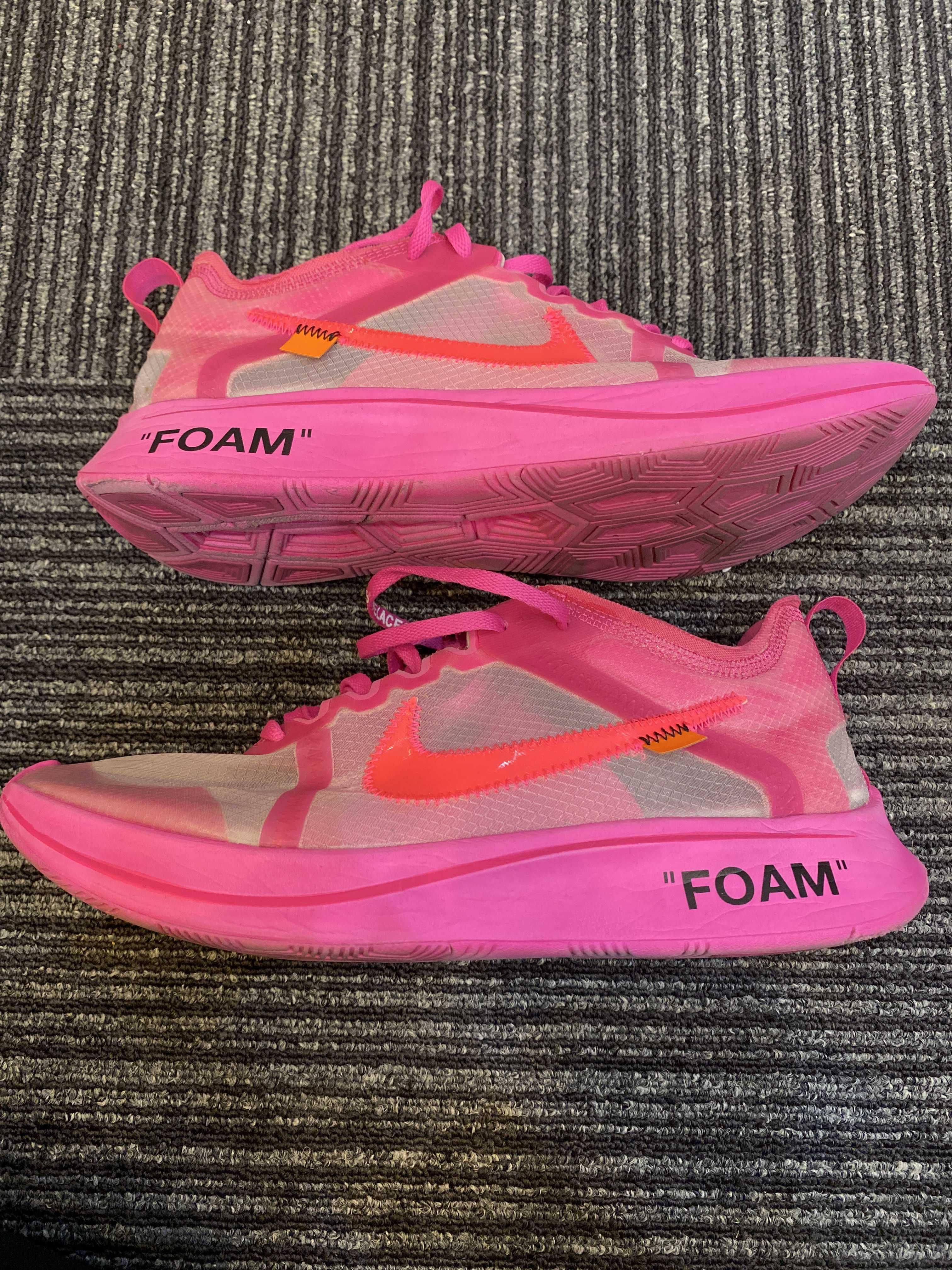 Off-White × Nike Zoom Fly "Pink"