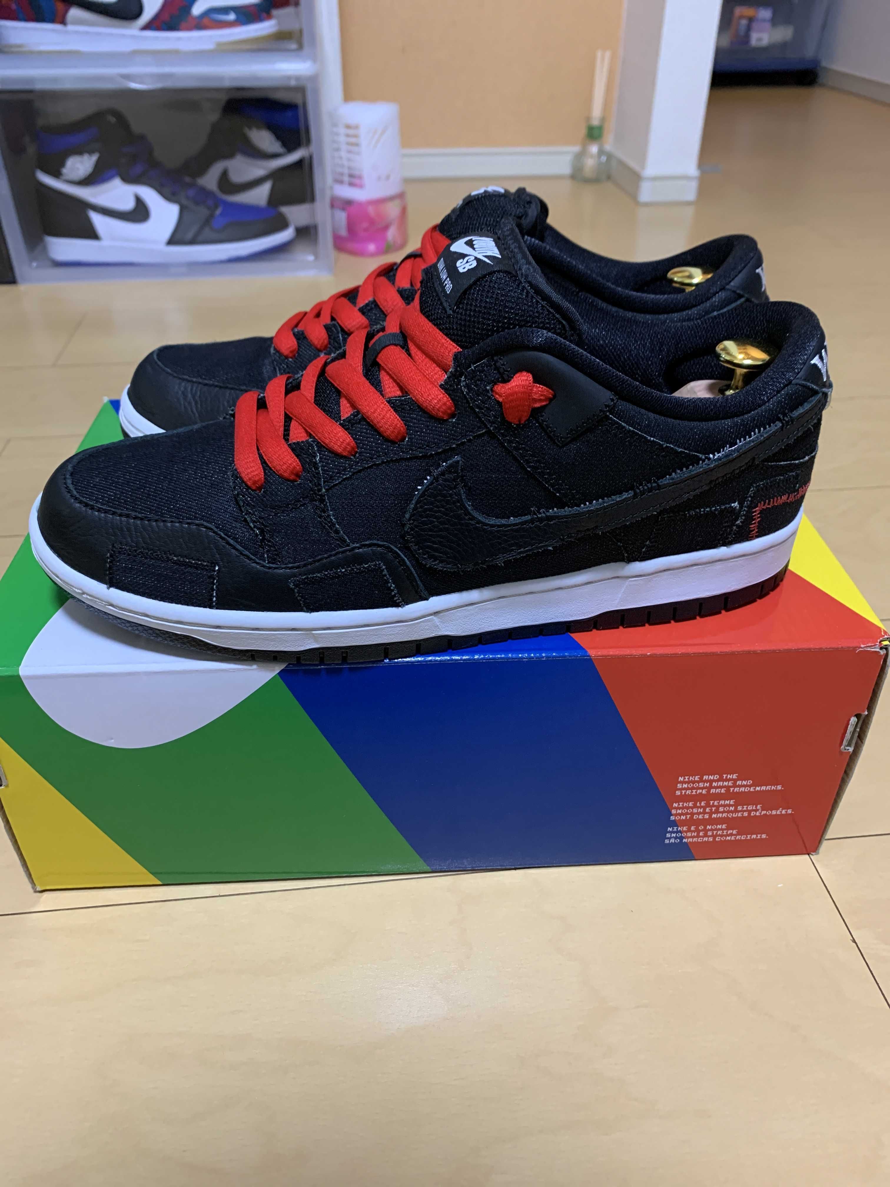 Wasted Youth × Nike SB Dunk Low "Black Denim" / VERDY