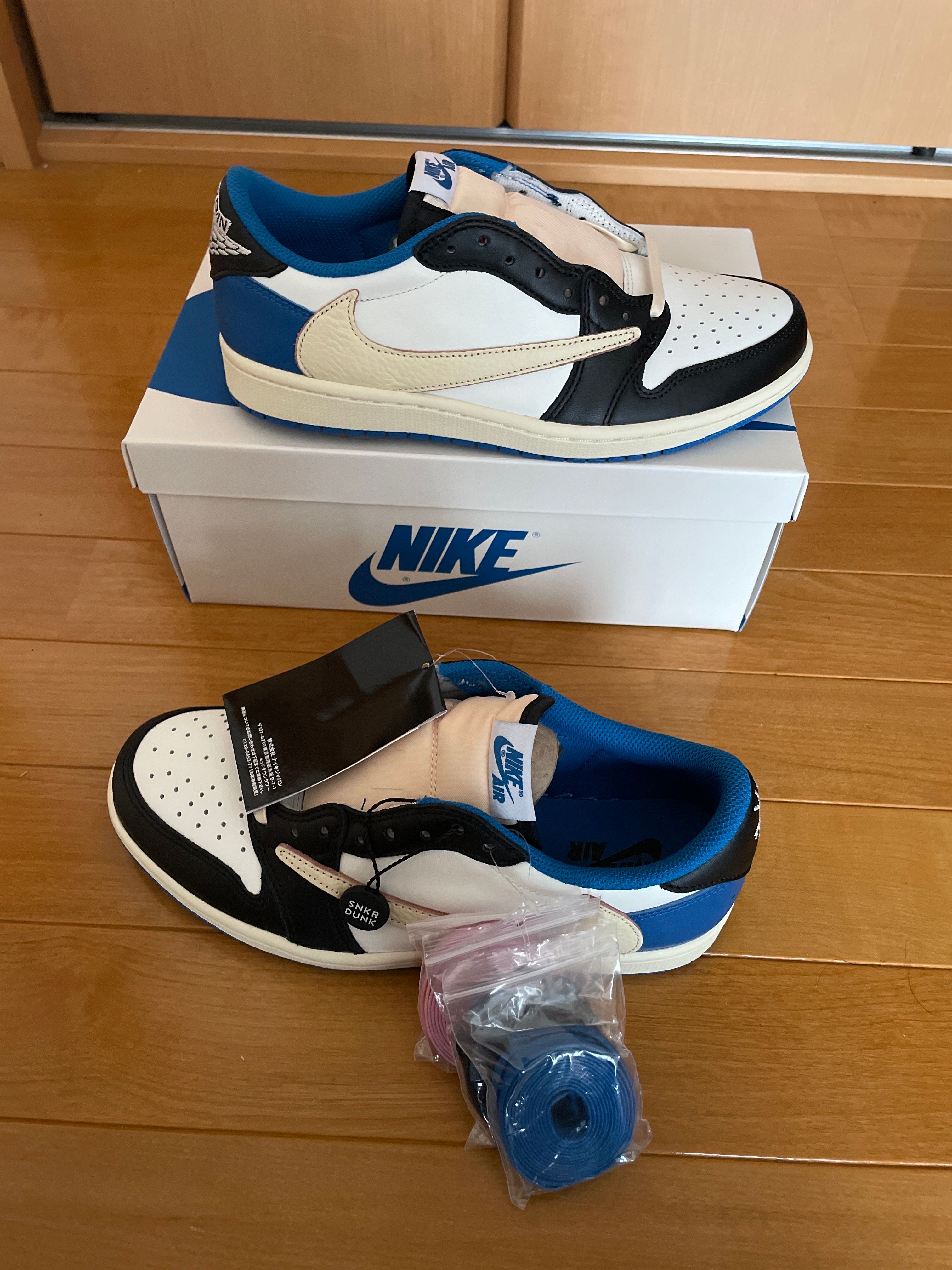 Travis Scott × fragment design × Nike Air Jordan 1 Low OG SP "Military Blue"