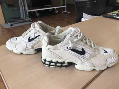 Stussy × Nike Air Zoom Spiridon CG 2 "Fossil/Black"