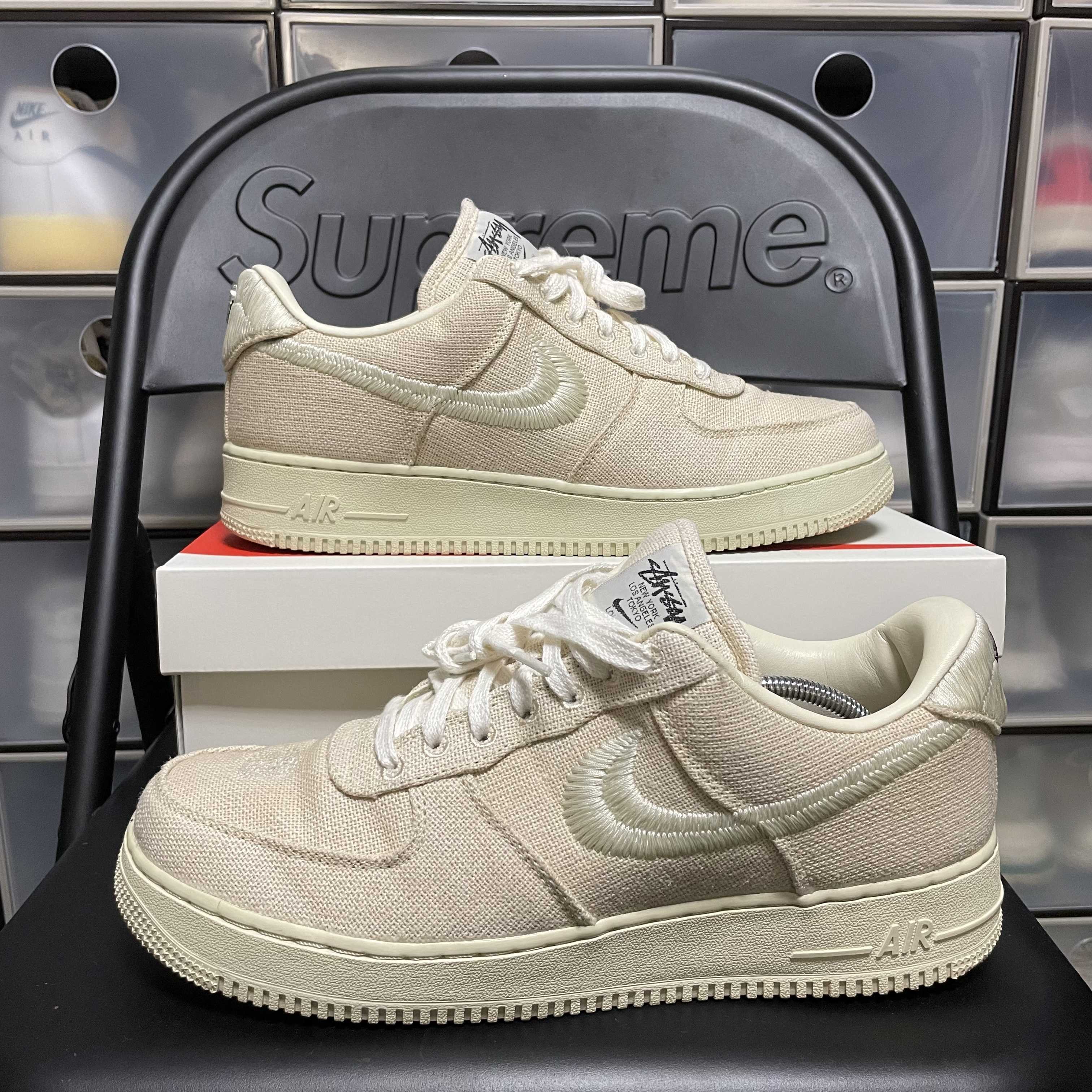 Stussy × Nike Air Force 1 Low "Fossil Stone"
