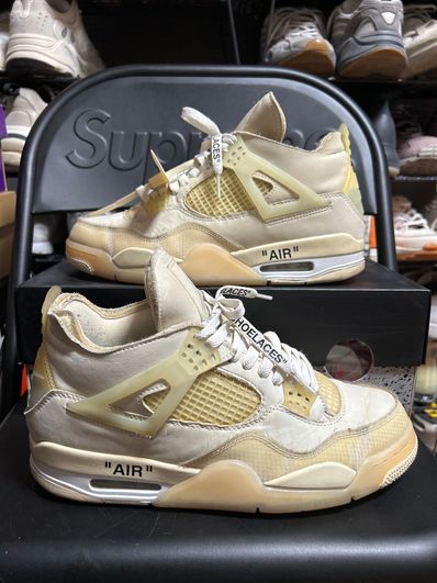 Off-White × Nike Women's Air Jordan 4 SP "Sail"