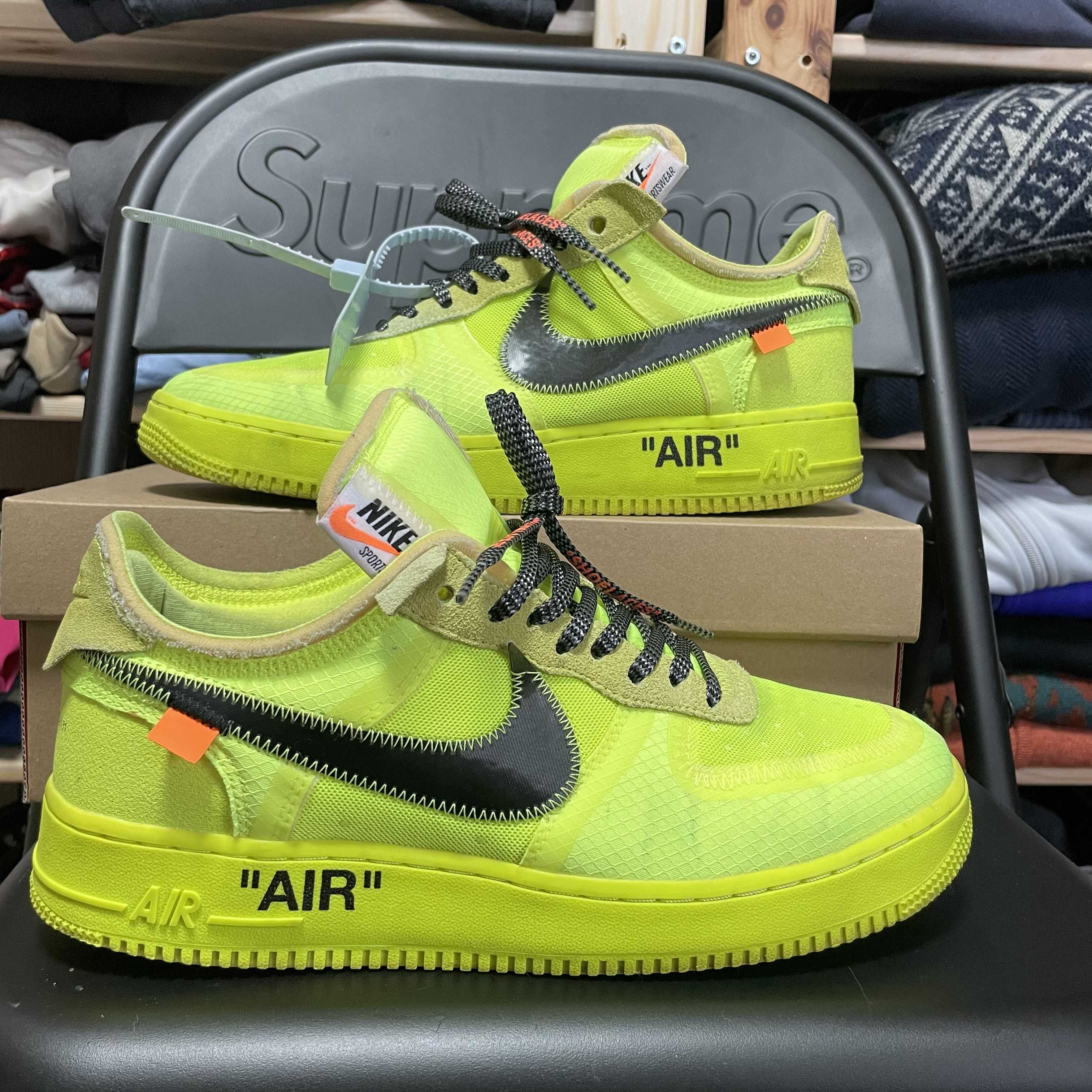 Off-White × Nike Air Force 1 Low "Volt"