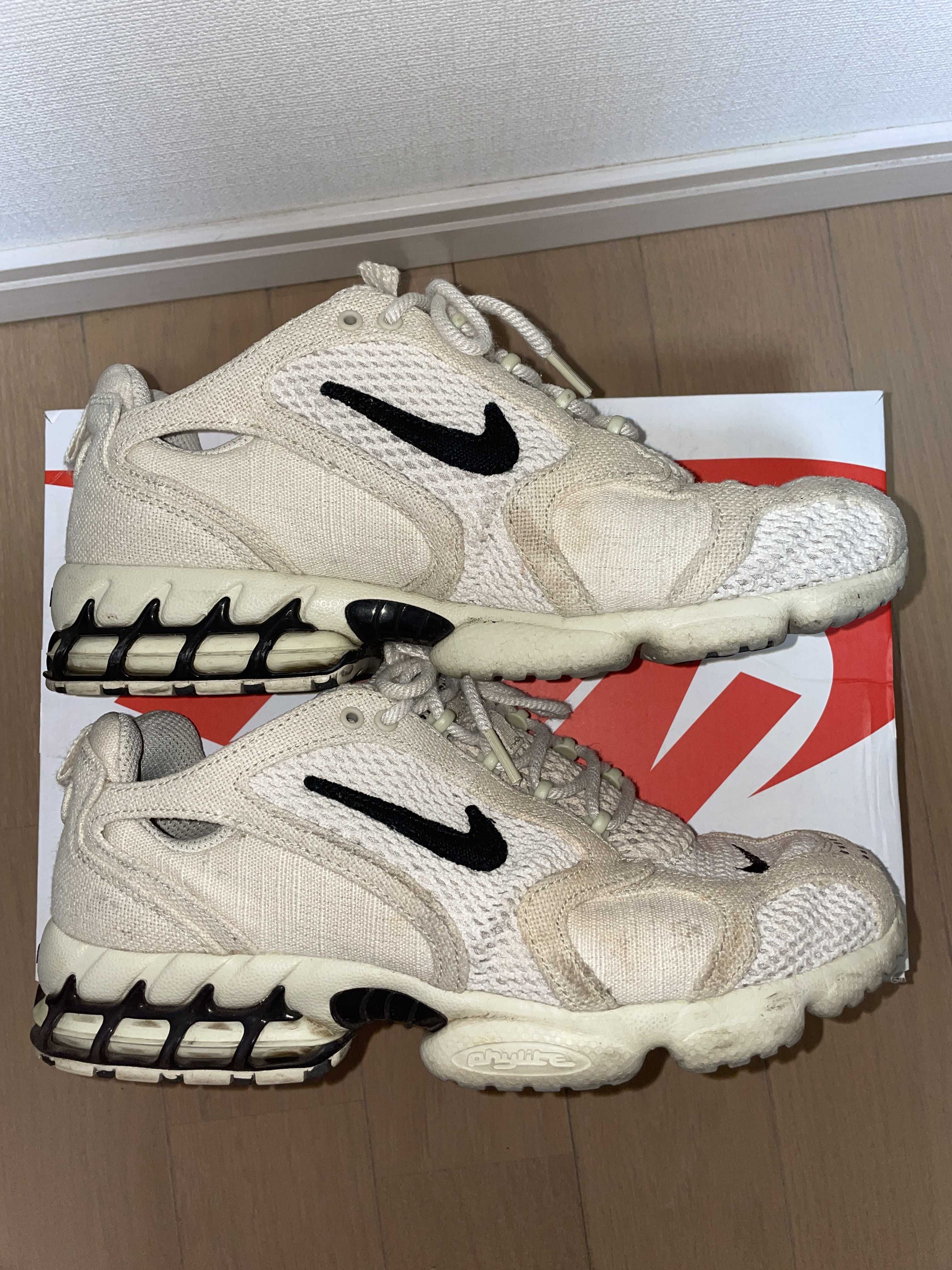 Stussy × Nike Air Zoom Spiridon CG 2 "Fossil/Black"