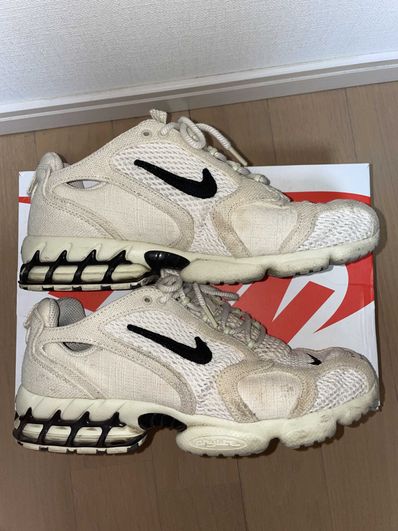 Stussy × Nike Air Zoom Spiridon CG 2 "Fossil/Black"