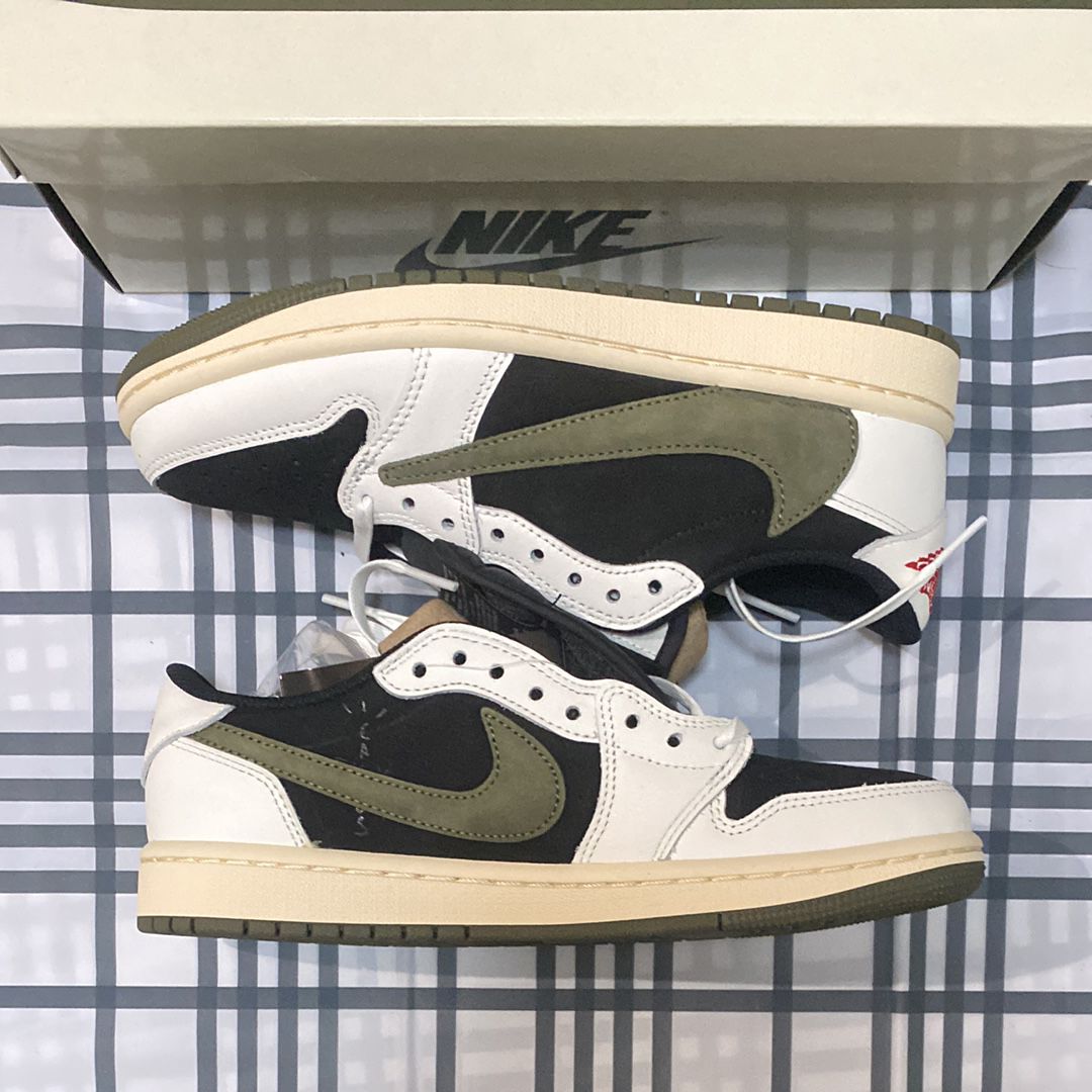 Travis Scott × Nike Women's Air Jordan 1 Low OG "Medium Olive"
