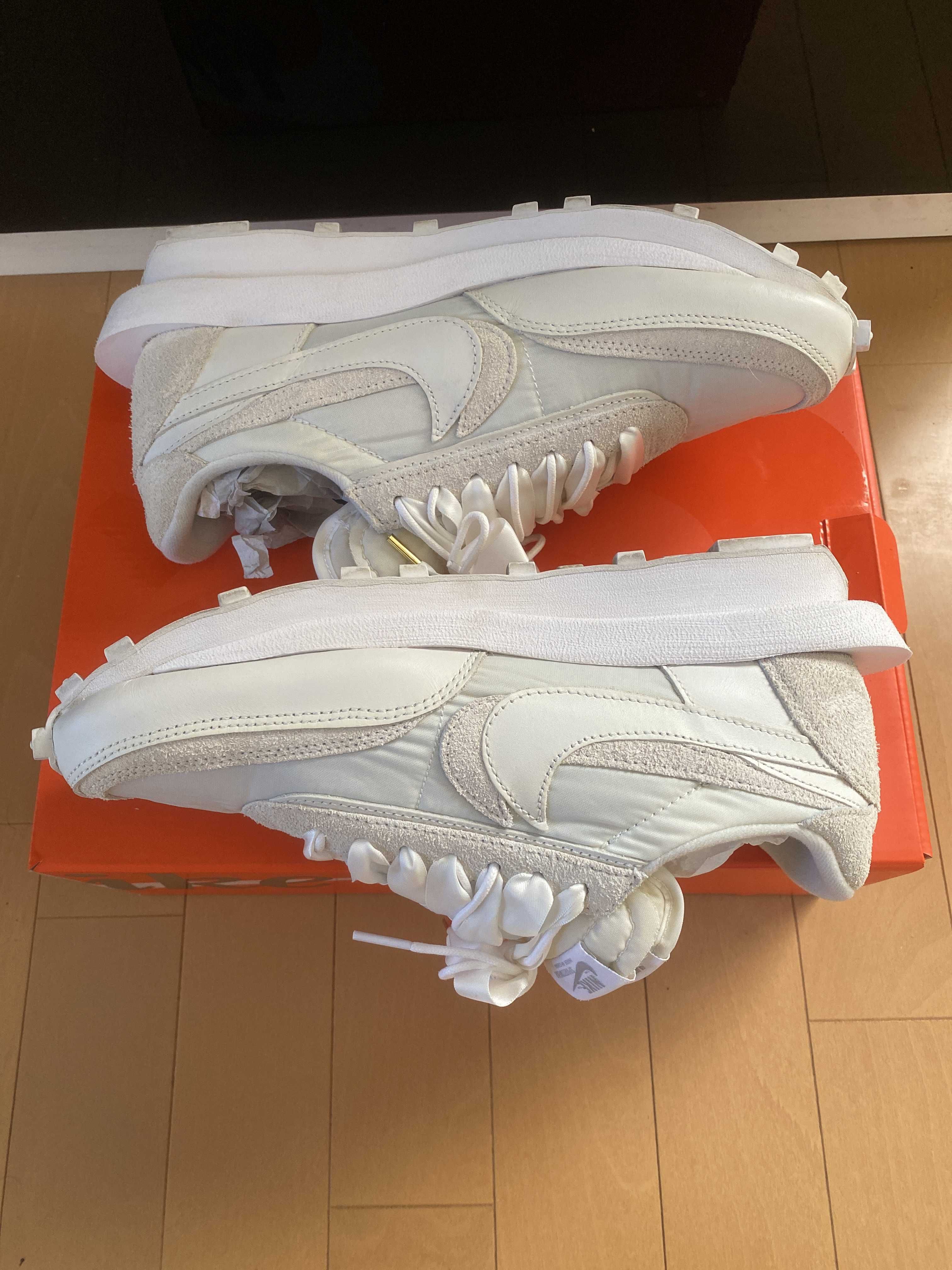 sacai × Nike LDV Waffle "Triple White"