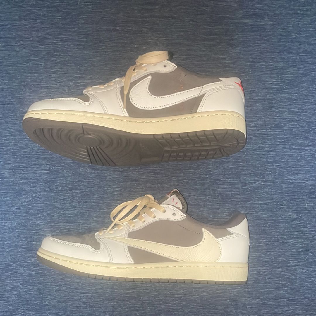 Travis Scott × Nike Air Jordan 1 Low OG SP "Reverse Mocha/Sail and Ridgerock"