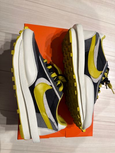 UNDERCOVER × sacai × Nike LD Waffle "Black/Sail-Dark Grey-Bright Citron"