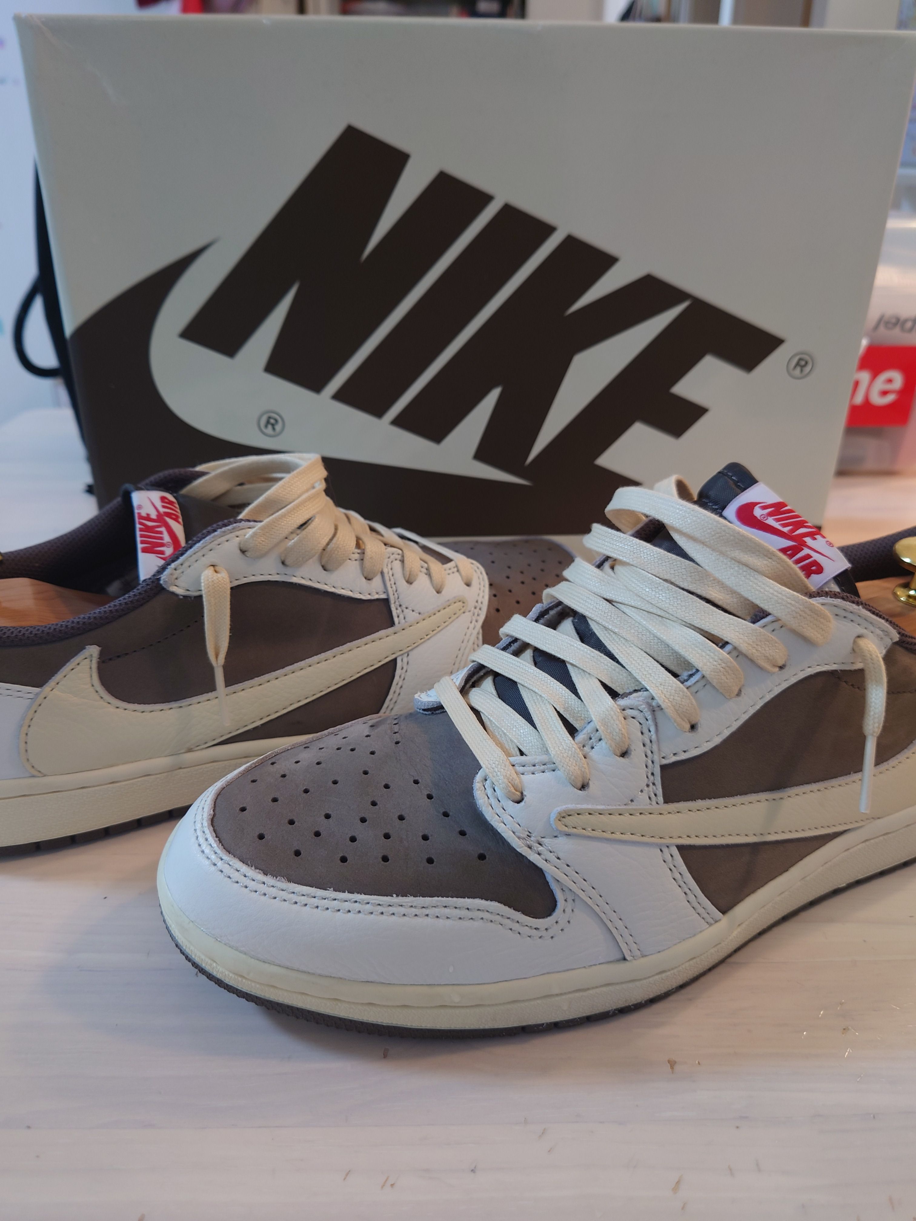 Travis Scott × Nike Air Jordan 1 Low OG SP "Reverse Mocha/Sail and Ridgerock"