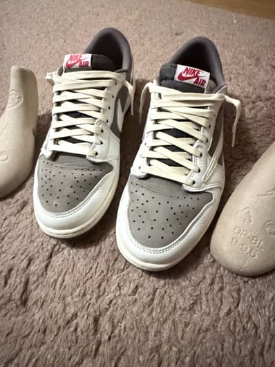 Travis Scott × Nike Air Jordan 1 Low OG SP "Reverse Mocha/Sail and Ridgerock"