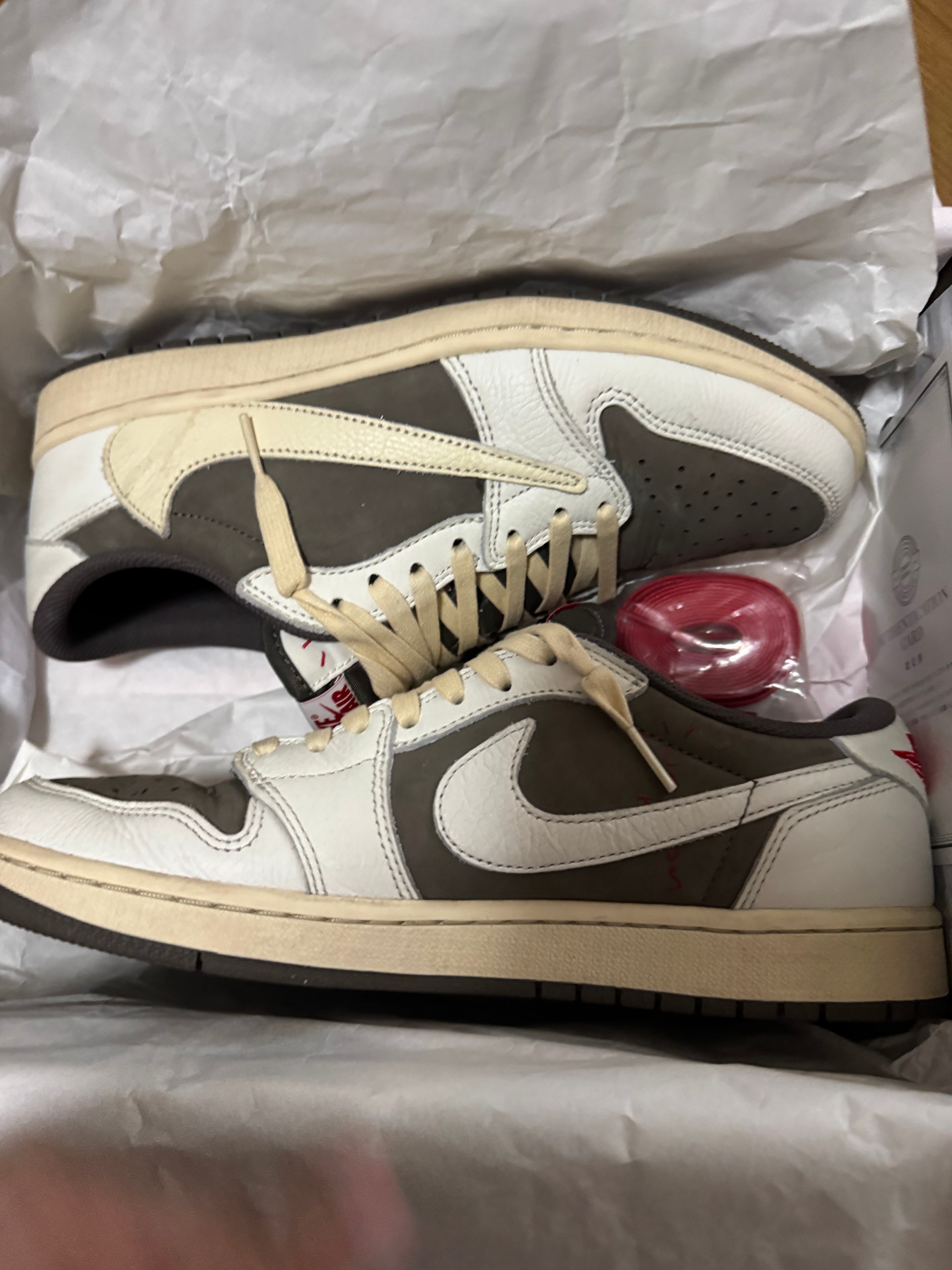 Travis Scott × Nike Air Jordan 1 Low OG SP "Reverse Mocha/Sail and Ridgerock"