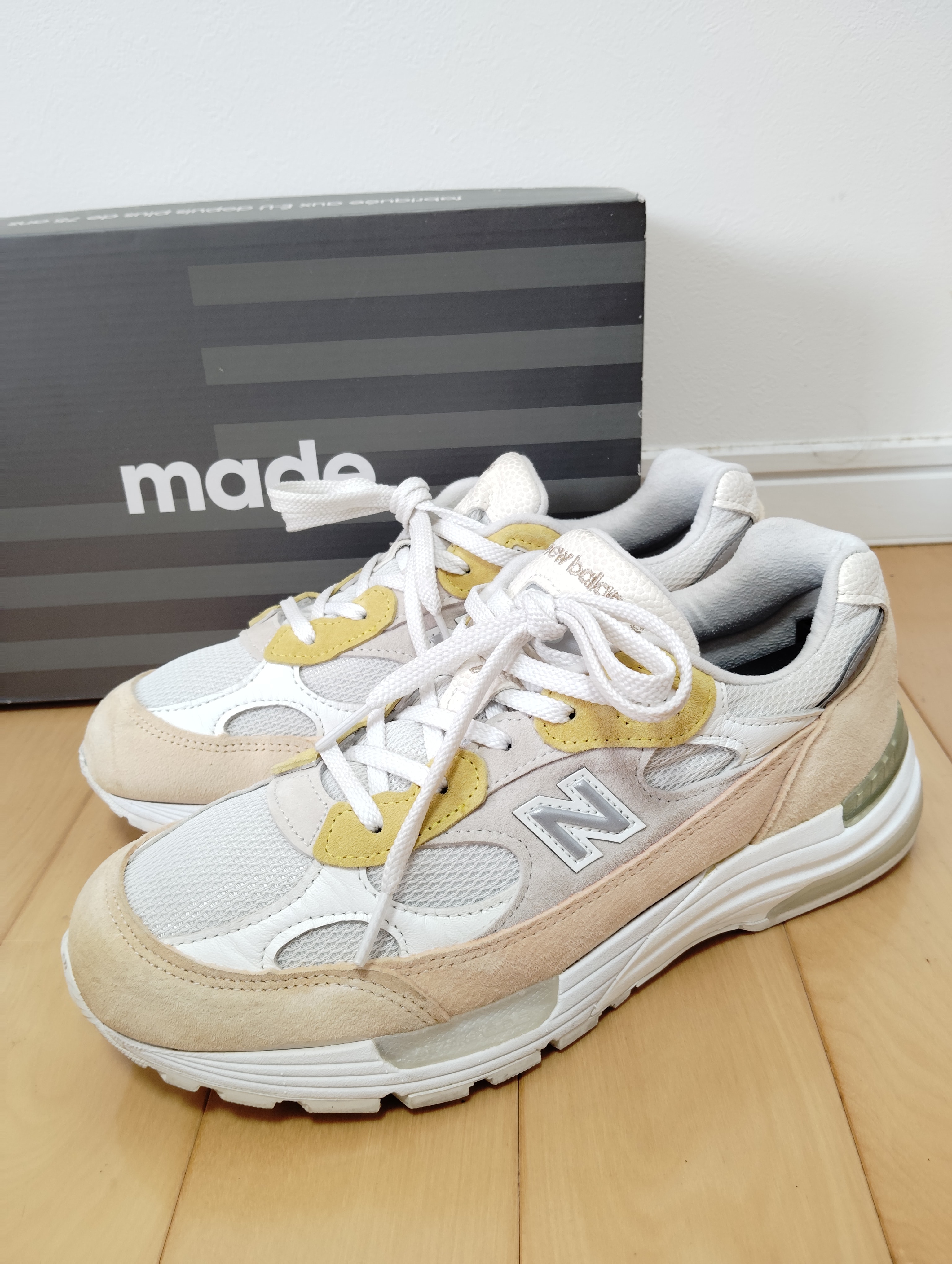 Paperboy × New Balance 992 "Fried Egg"