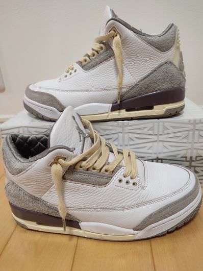 A Ma Maniere × Nike Women's Air Jordan 3 Retro SP "White/Medium Grey Violet Ore"