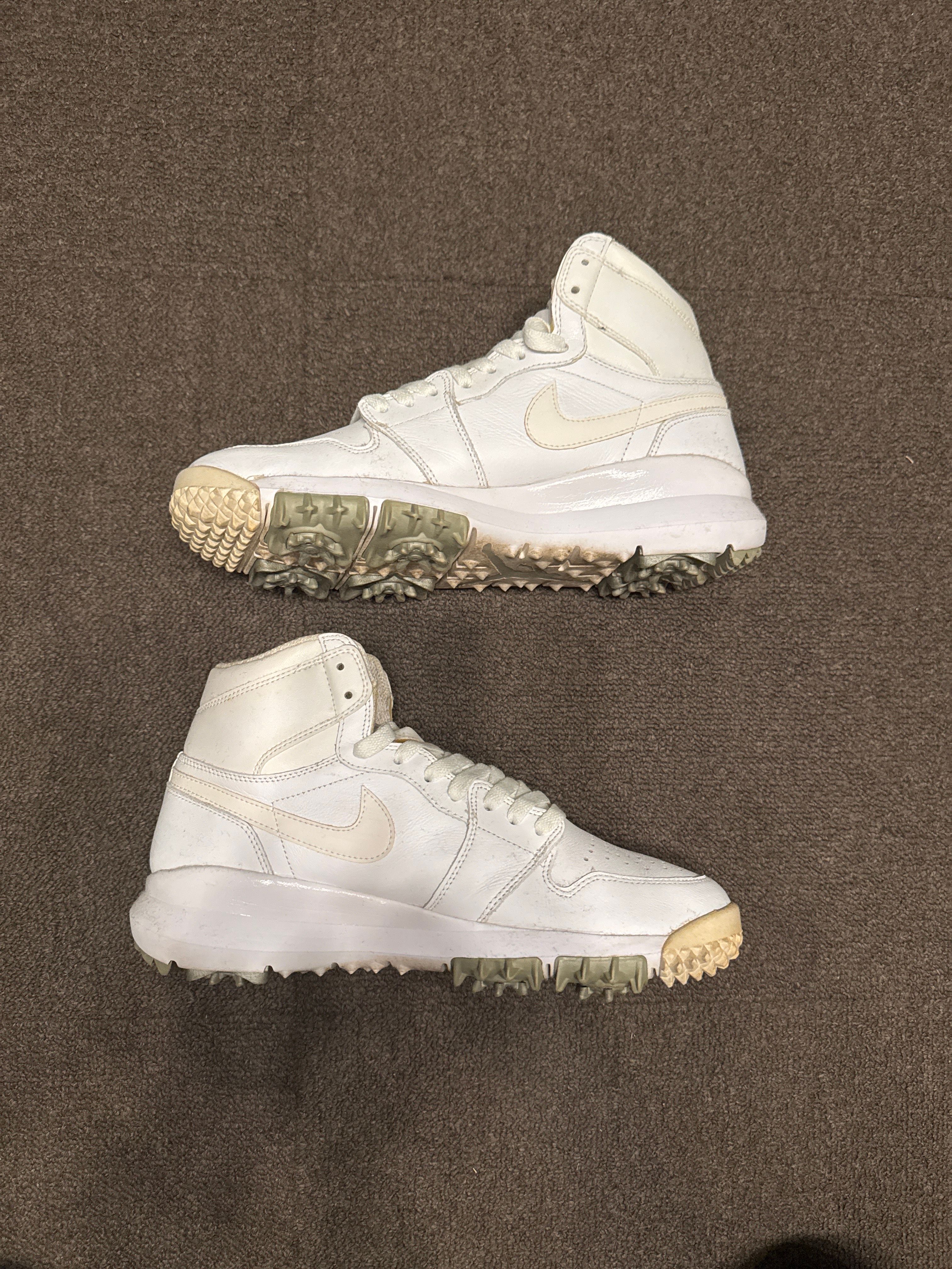 Nike Air Jordan 1 Retro High Golf "Cleat White Metallic"