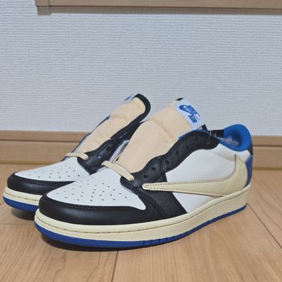 Travis Scott × fragment design × Nike Air Jordan 1 Low OG SP "Military Blue"