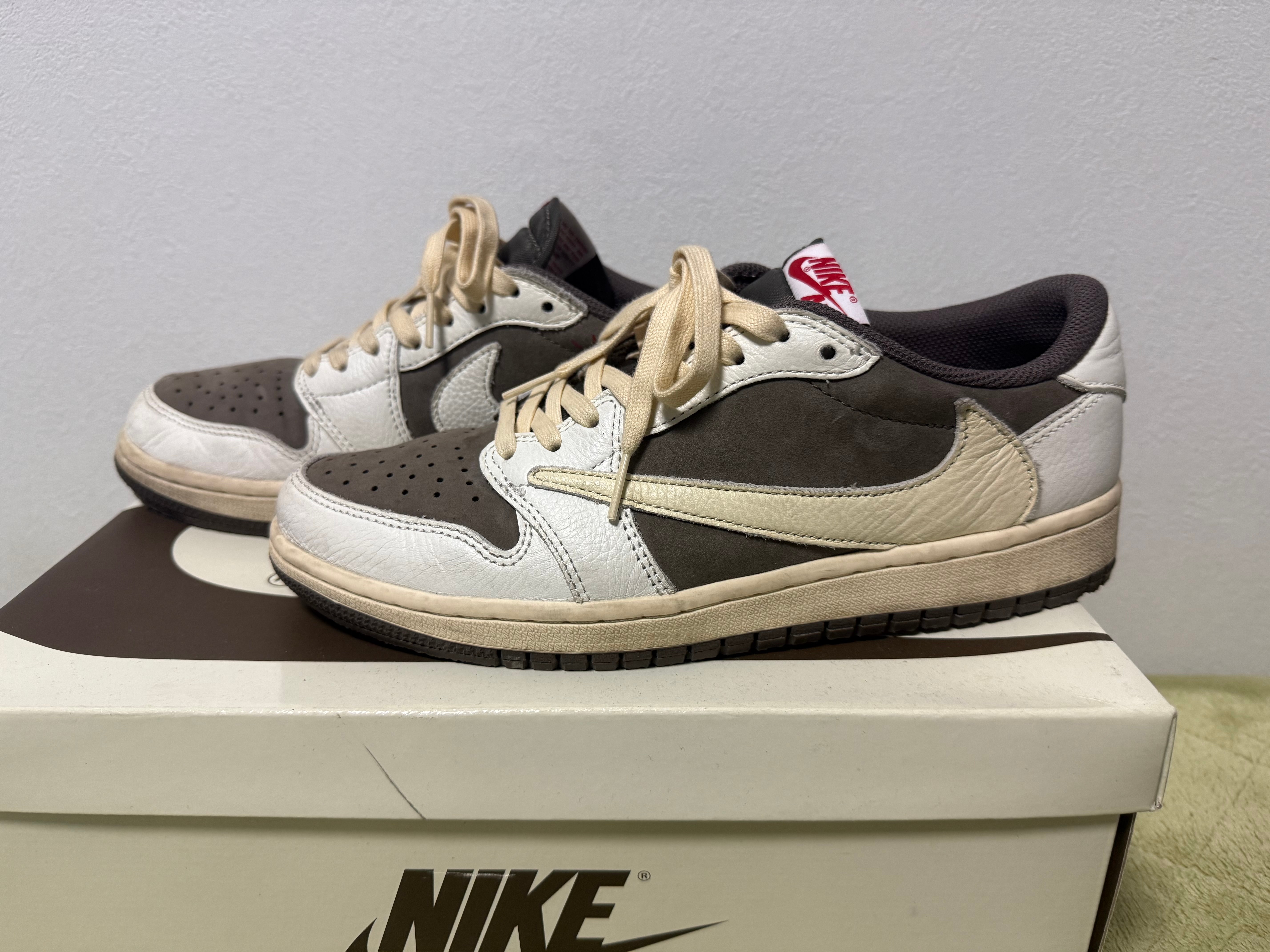 Travis Scott × Nike Air Jordan 1 Low OG SP "Reverse Mocha/Sail and Ridgerock"
