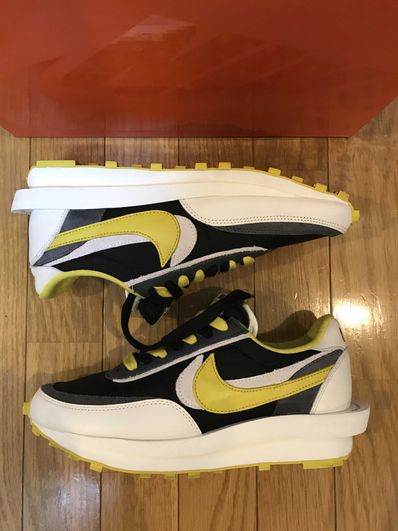 UNDERCOVER × sacai × Nike LD Waffle "Black/Sail-Dark Grey-Bright Citron"