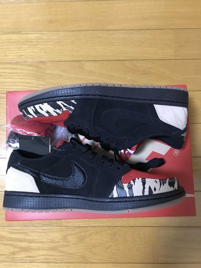 Sole Fly × Nike Air Jordan 1 Low "Black and Sport Red"