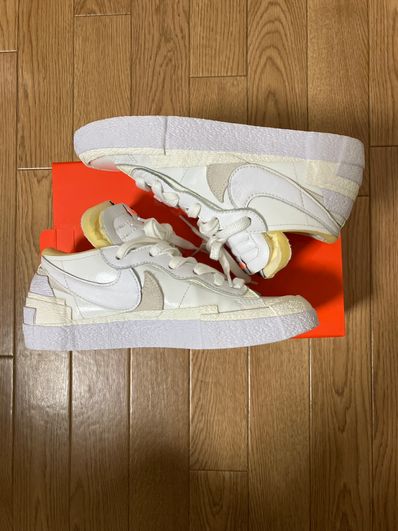 sacai × Nike Blazer Low "White Patent Leather"