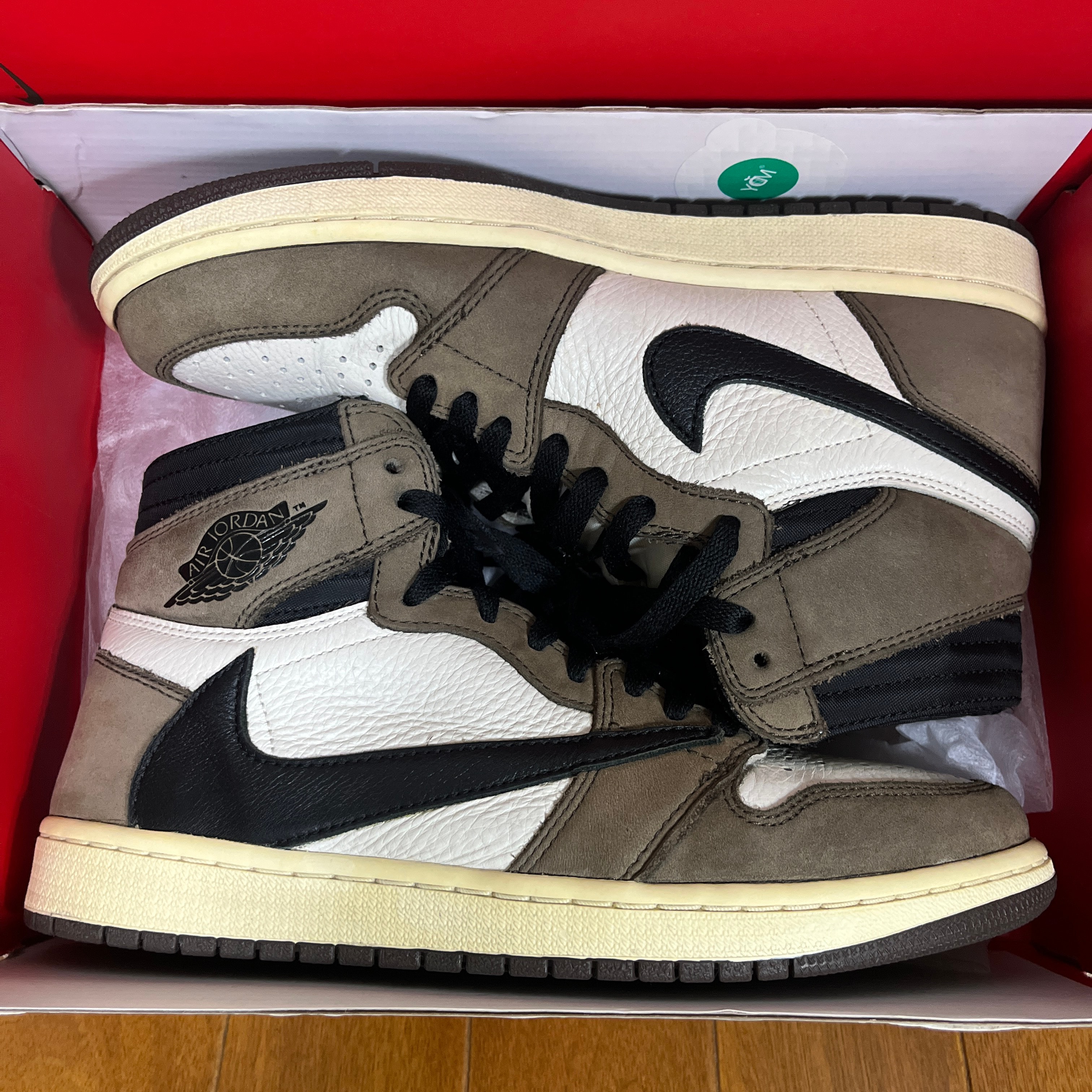 Travis Scott × Nike Air Jordan 1 Retro High OG TS SP "Sail/Dark Mocha"