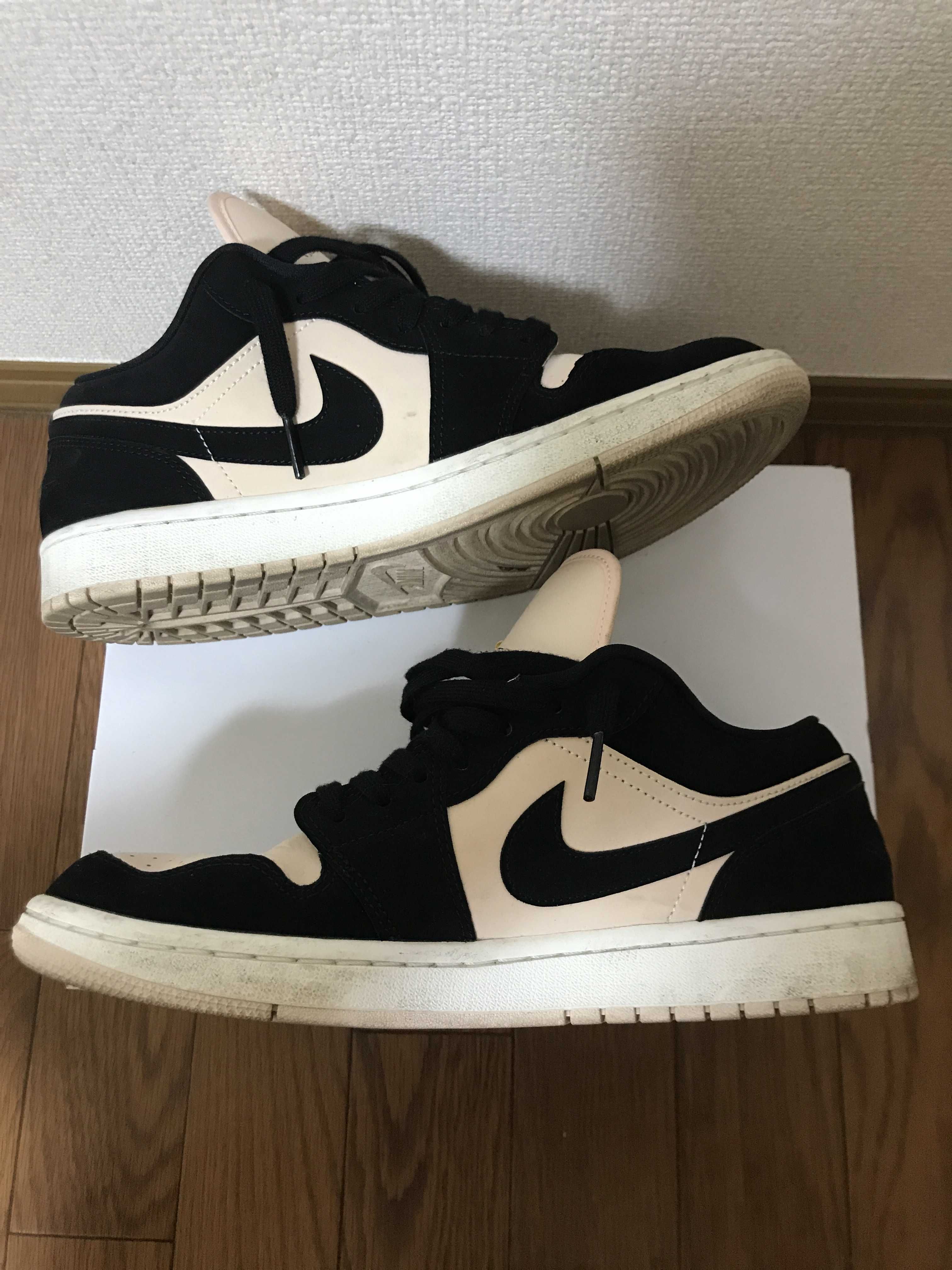 Nike Women's Air Jordan 1 Low "Black/Guava" (White Midsole)