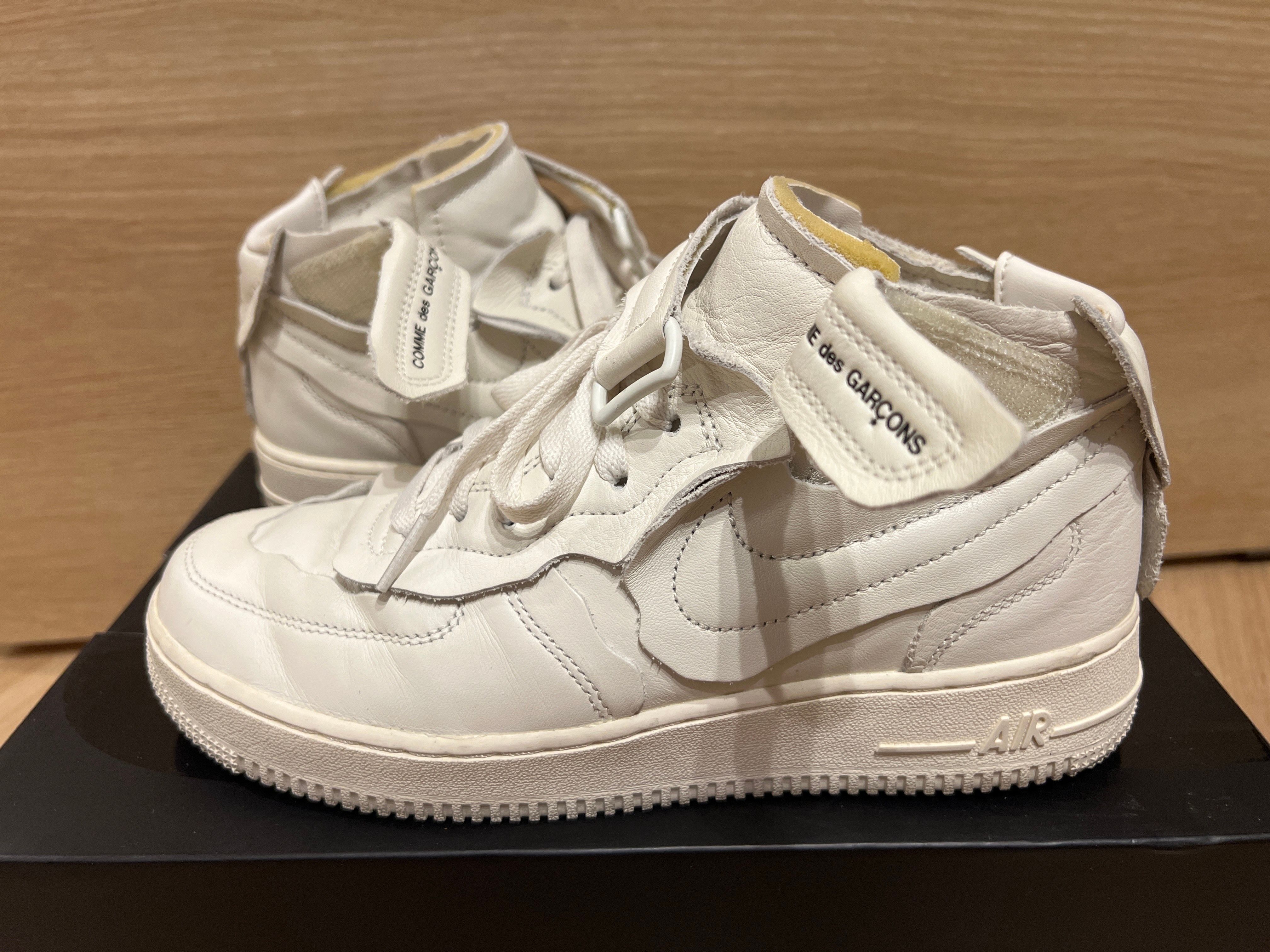 COMME des GARCONS × Nike Air Force 1 Mid "White"