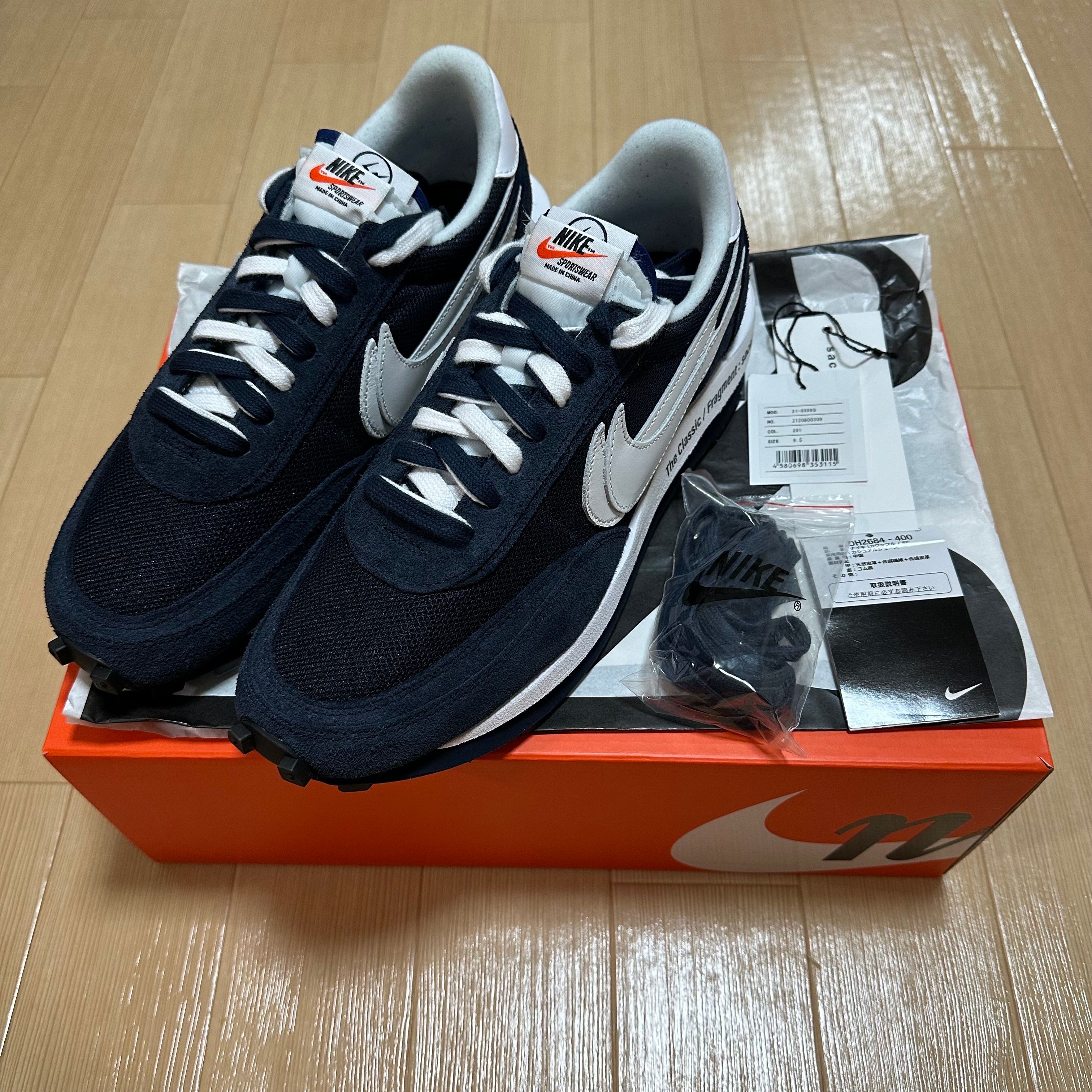 Fragment × sacai × Nike LD Waffle "Blackended Blue"