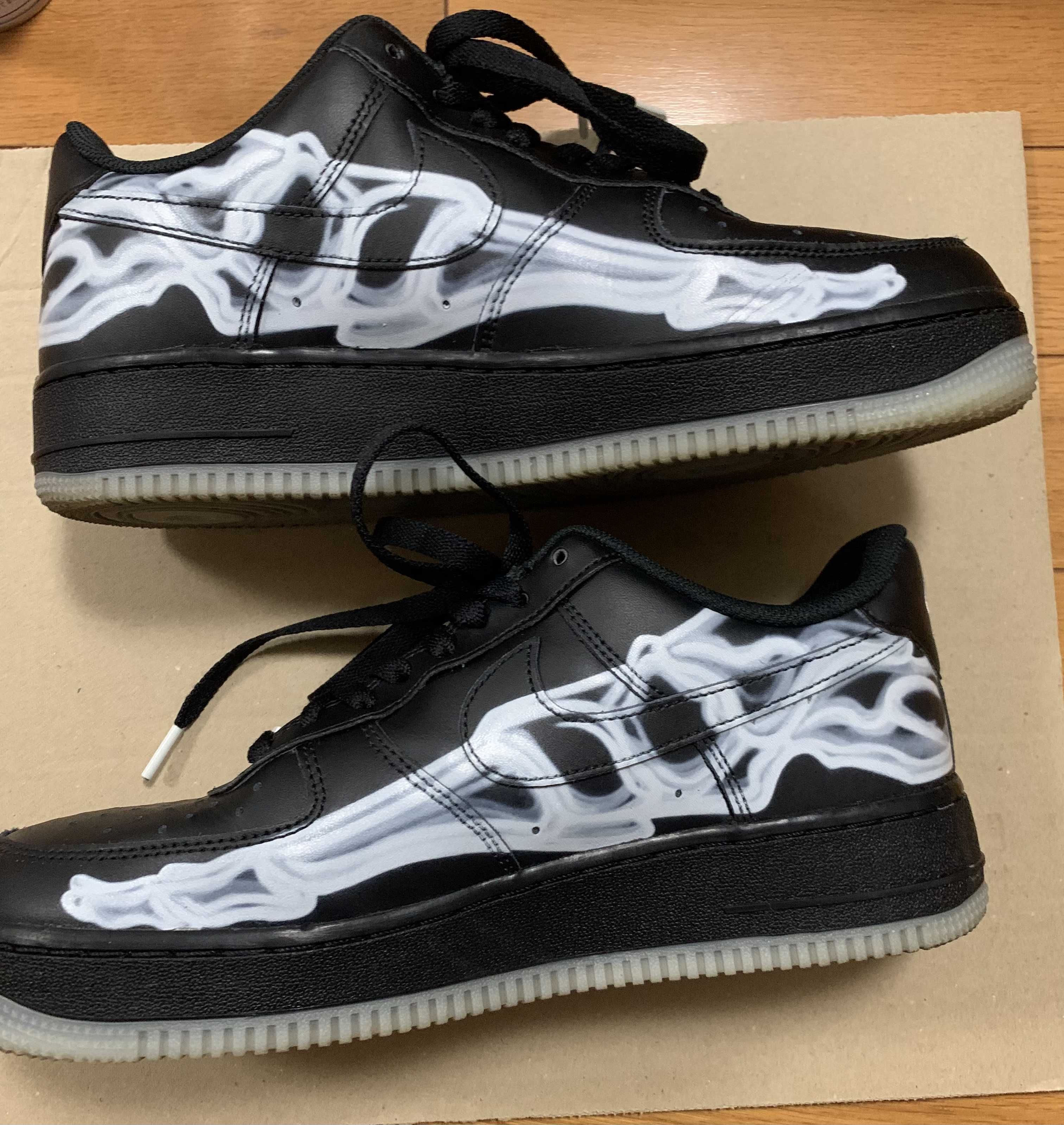 Nike Air Force 1 Low "Black Skeleton"