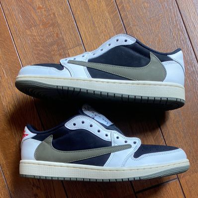 Travis Scott × Nike Women's Air Jordan 1 Low OG "Medium Olive"