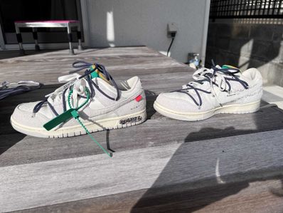 Off-White × Nike Dunk Low "Sail/Neutral Grey/Gridiron"