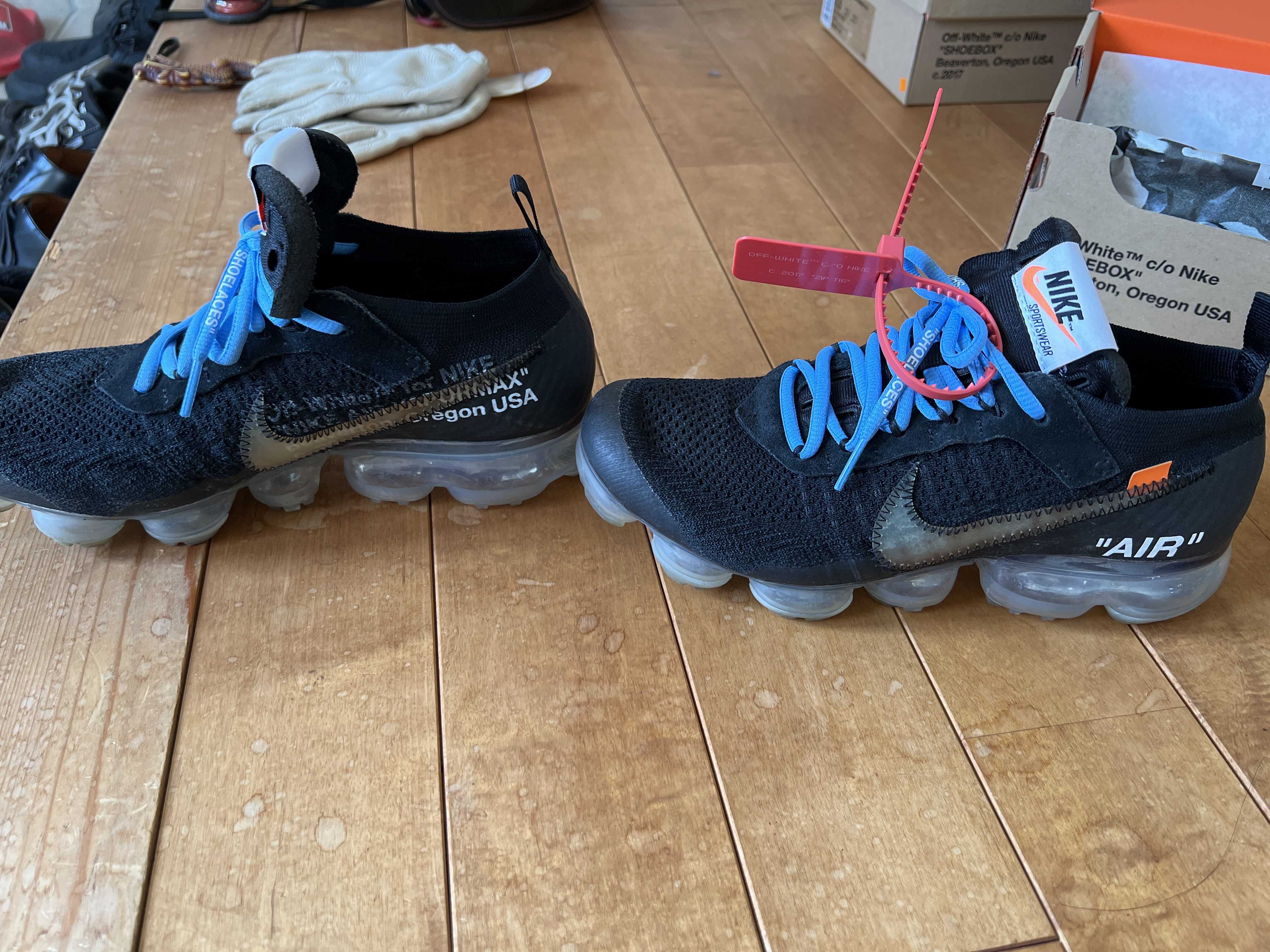 Off-White × Nike Air Vapormax "Black/Total Orange/Clear"