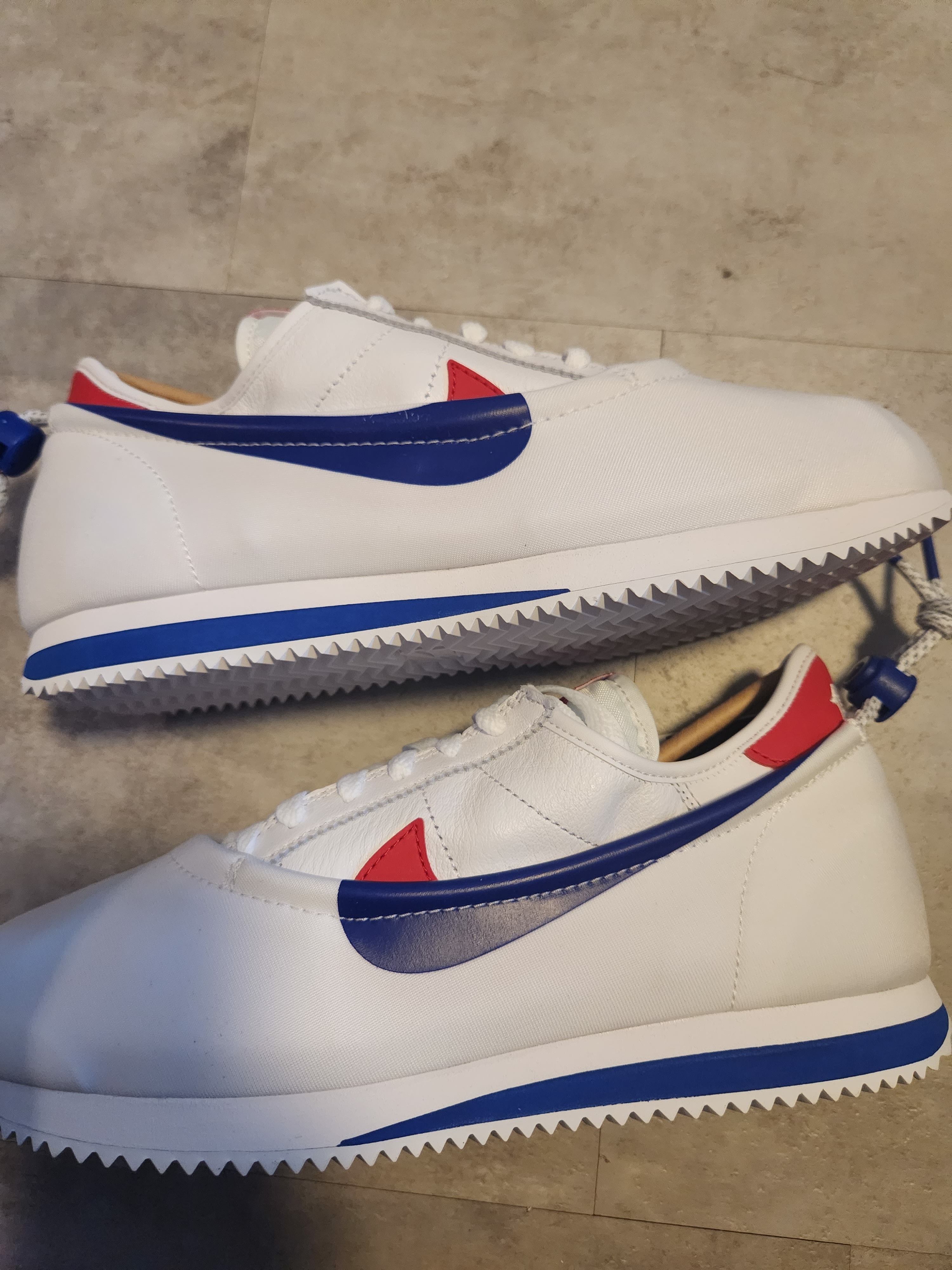 CLOT × Nike Cortez "White and Game Royal"