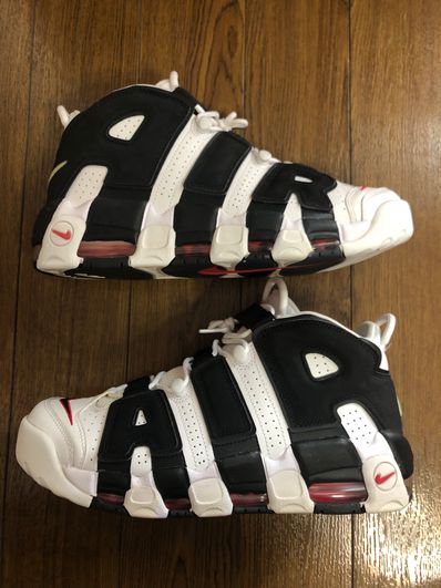 Nike Air More up Tempo "White/Black/University Red"(~2018)