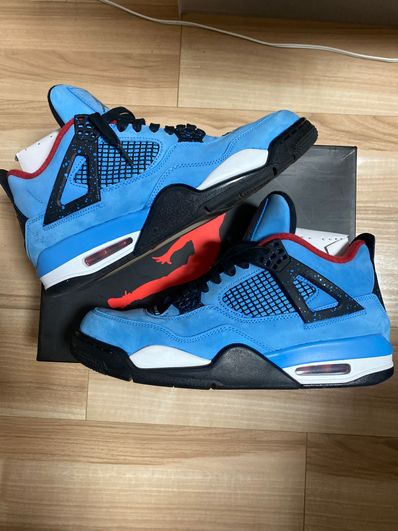 Travis Scott × Nike Air Jordan 4 Retro Cactus Jack "University Blue"