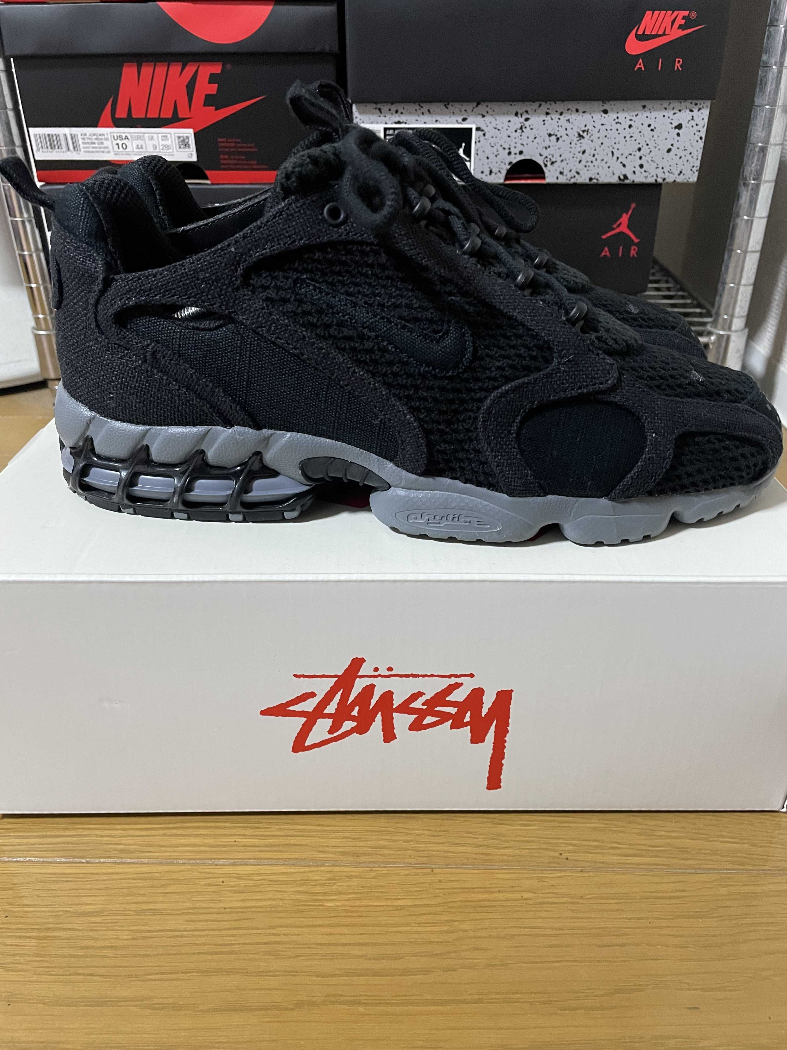 Stussy × Nike Air Zoom Spiridon Cage 2 "Black"