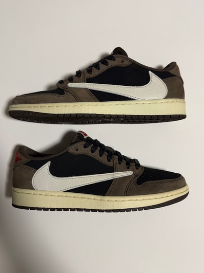Travis Scott × Nike Air Jordan 1 Low OG SP-T "Black/Dark Mocha"