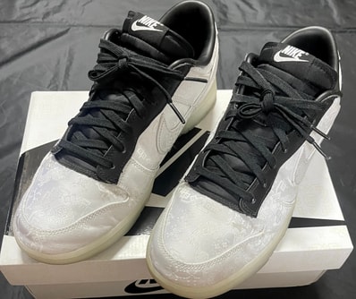 CLOT × fragment design × Nike Dunk Low "Black and White"