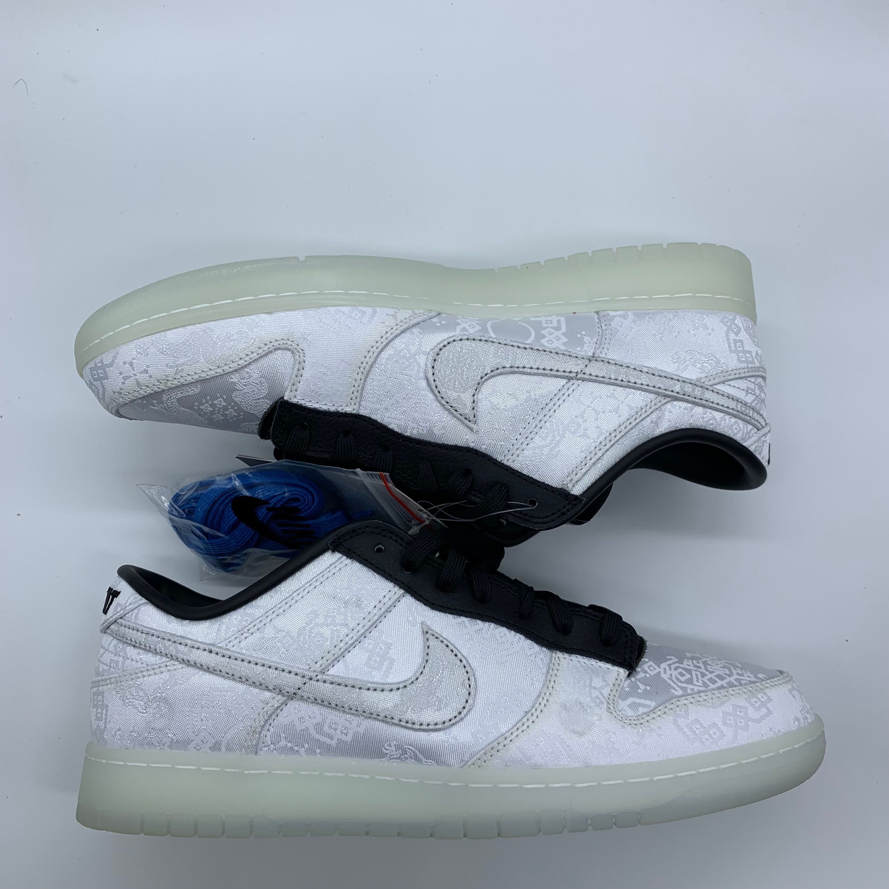 CLOT × fragment design × Nike Dunk Low "Black and White"