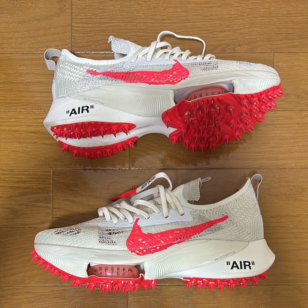 Off-White × Nike Air Zoom Tempo Next% Flyknit "Solar Red"