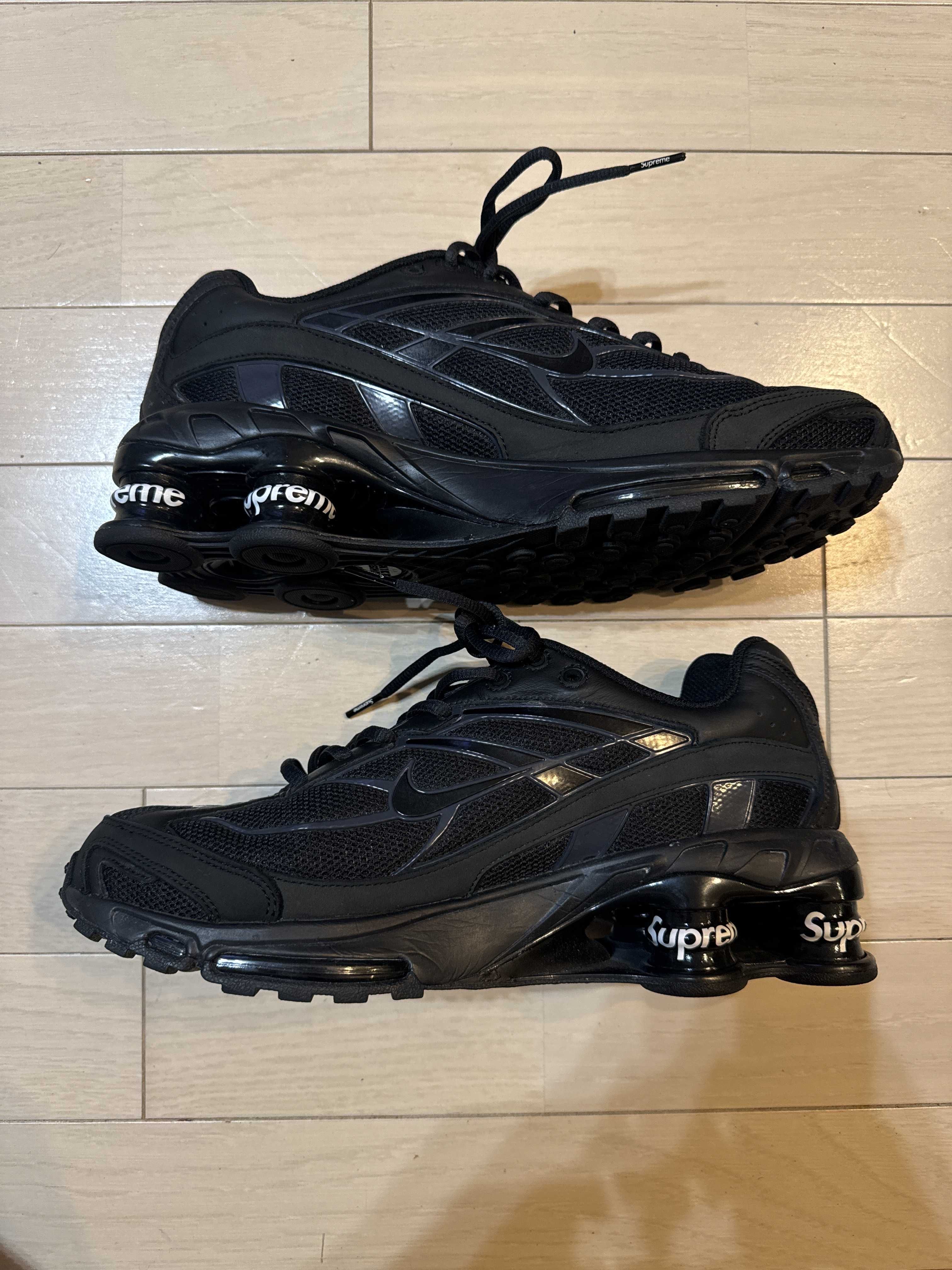 Supreme × Nike Shox Ride 2 "Black/Black-White"