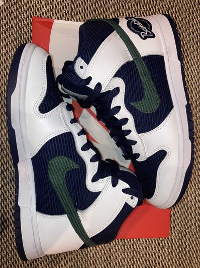 Nike Dunk High EMB "College Navy"