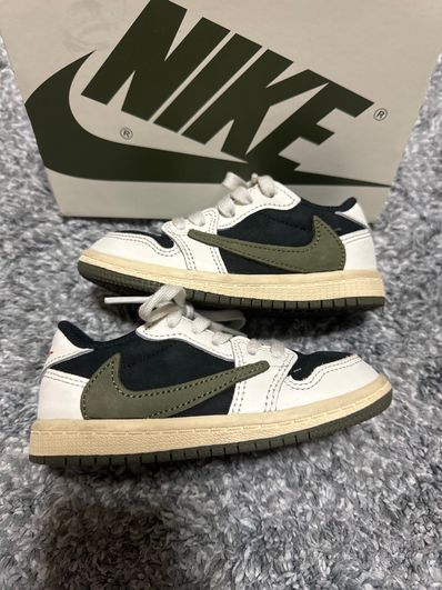Travis Scott × Nike TD Jordan 1 Low OG "Medium Olive"
