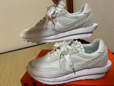 sacai × Nike LDV Waffle "Triple White"