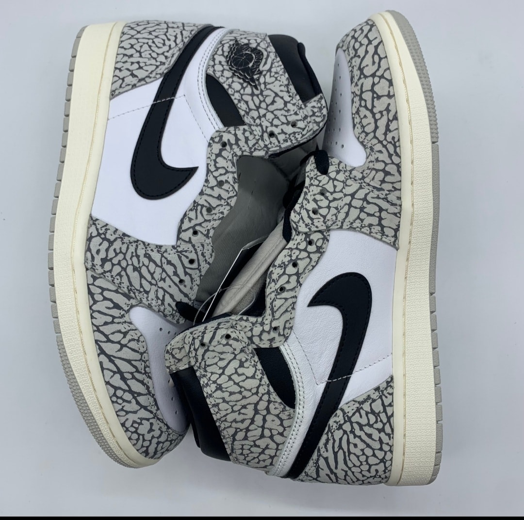 Nike Air Jordan 1 High OG "White Cement/Safari"