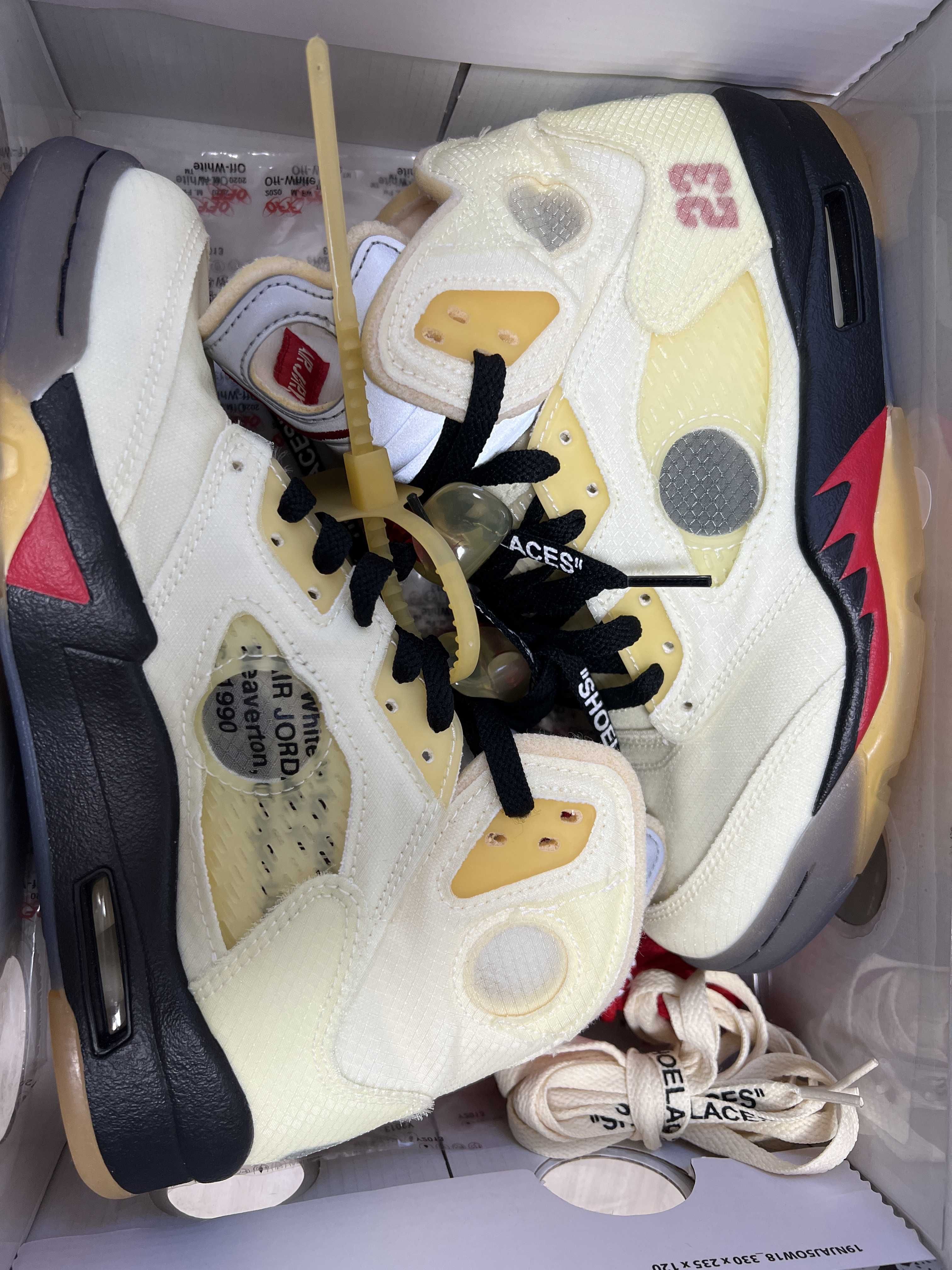 Off-White × Nike Air Jordan 5 "Sail"